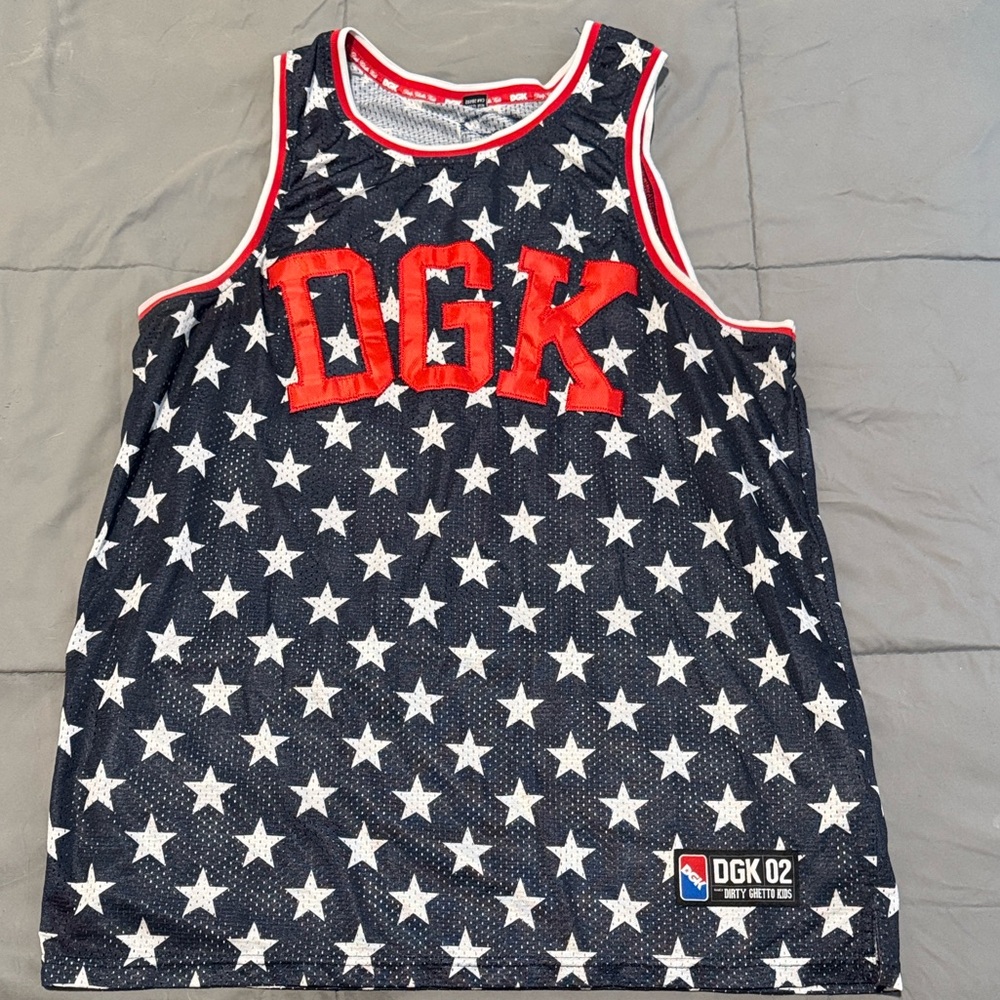 DGK Kids Starry Tank Top - Navy and Red